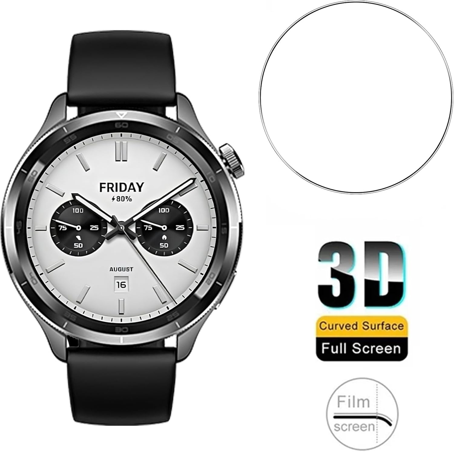 3PCS Tempered Glass Smartwatch - Xiaomi Smartwatch Accessories recension och pris