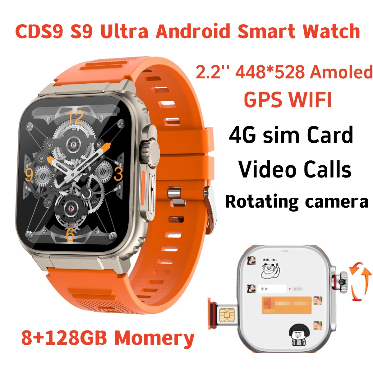 Original S10 Smart Watch 4G/5G - Smartwatch Id recension och pris