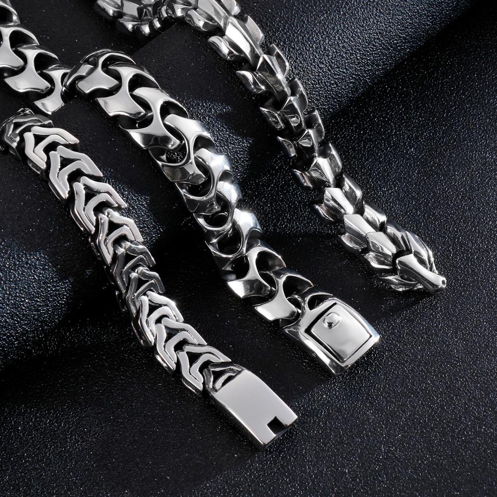 Punk Rock Viking Cuban Curb Br - Ceramic Link Bracelet recension och pris
