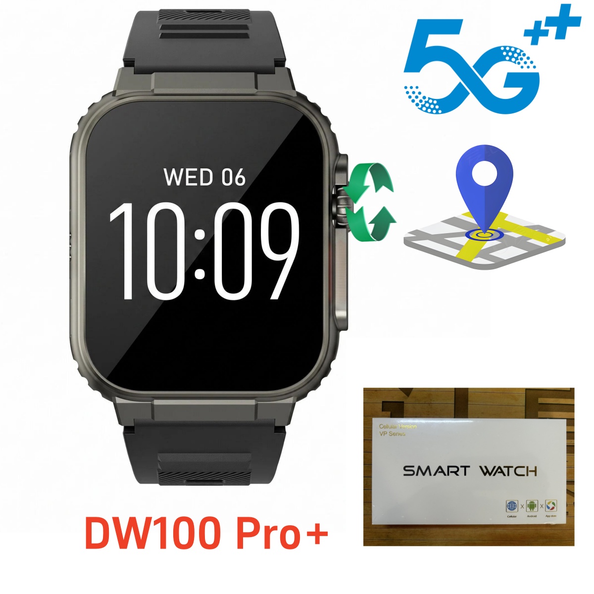 DW100 Pro plus Touch ID Smartw - Smartwatch Id recension och pris