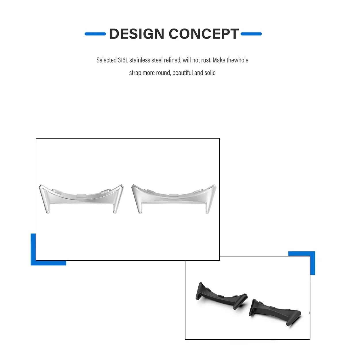 2pcs Watch Strap Connector Ada - Smartwatch Straps & Accessories recension och pris