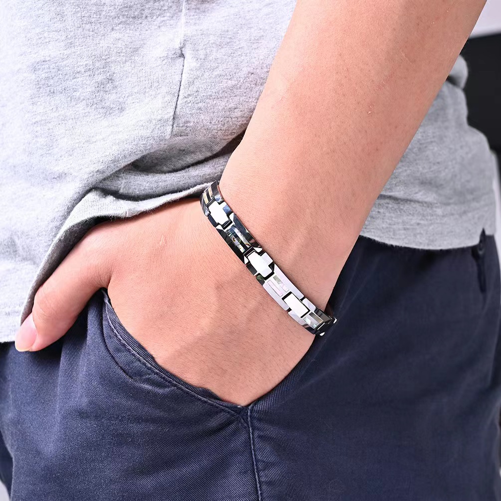 10mm Havey Punk Black Ceramic  - Ceramic Link Bracelet recension och pris