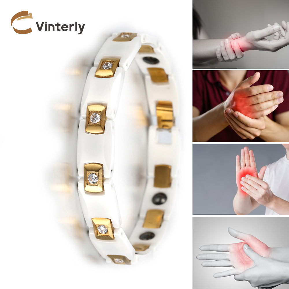 Vinterly Bracelets for Women C - Ceramic Link Bracelet recension och pris