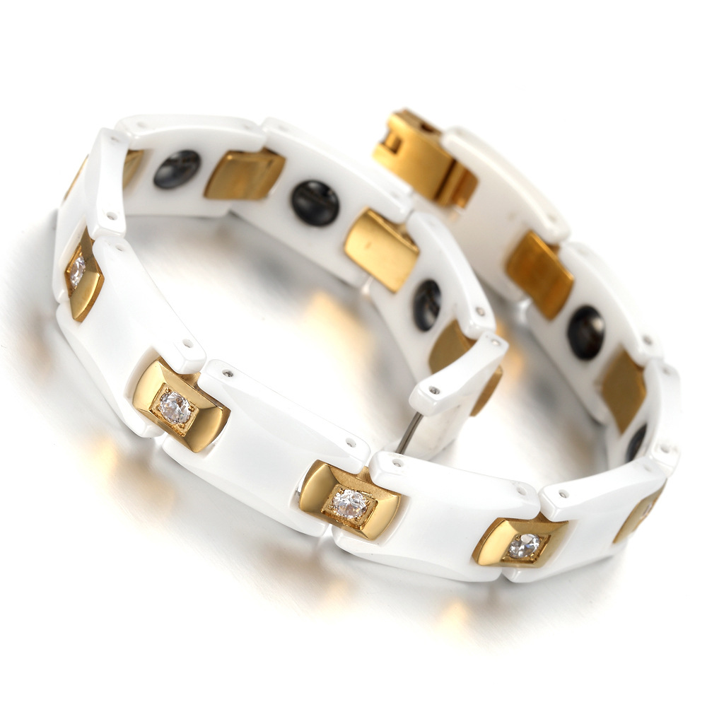 Vinterly Bracelets for Women C - Ceramic Link Bracelet recension och pris