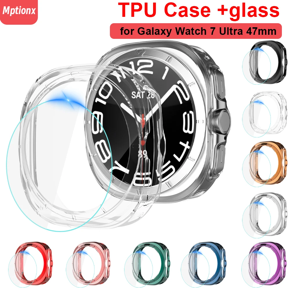 Glass+Cover for Samsung Galaxy - Watch Case Bumper recension och pris