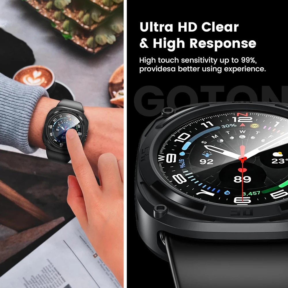Glass+Cover for Samsung Galaxy - Watch Case Bumper recension och pris