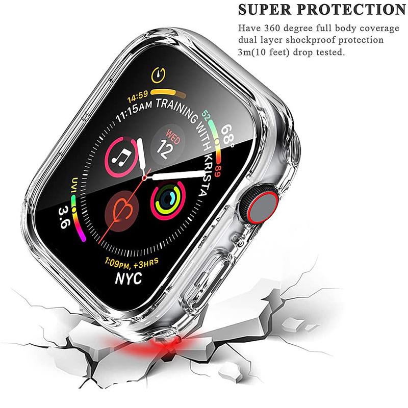 Tempered Glass+cover For Apple - Smartwatch Icon recension och pris