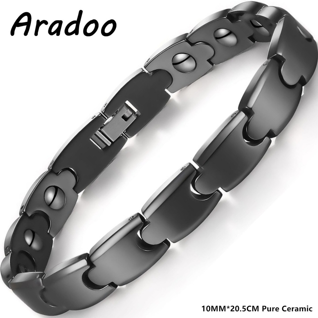 Aradoo Premium Ceramic Hematit - Ceramic Link Bracelet recension och pris
