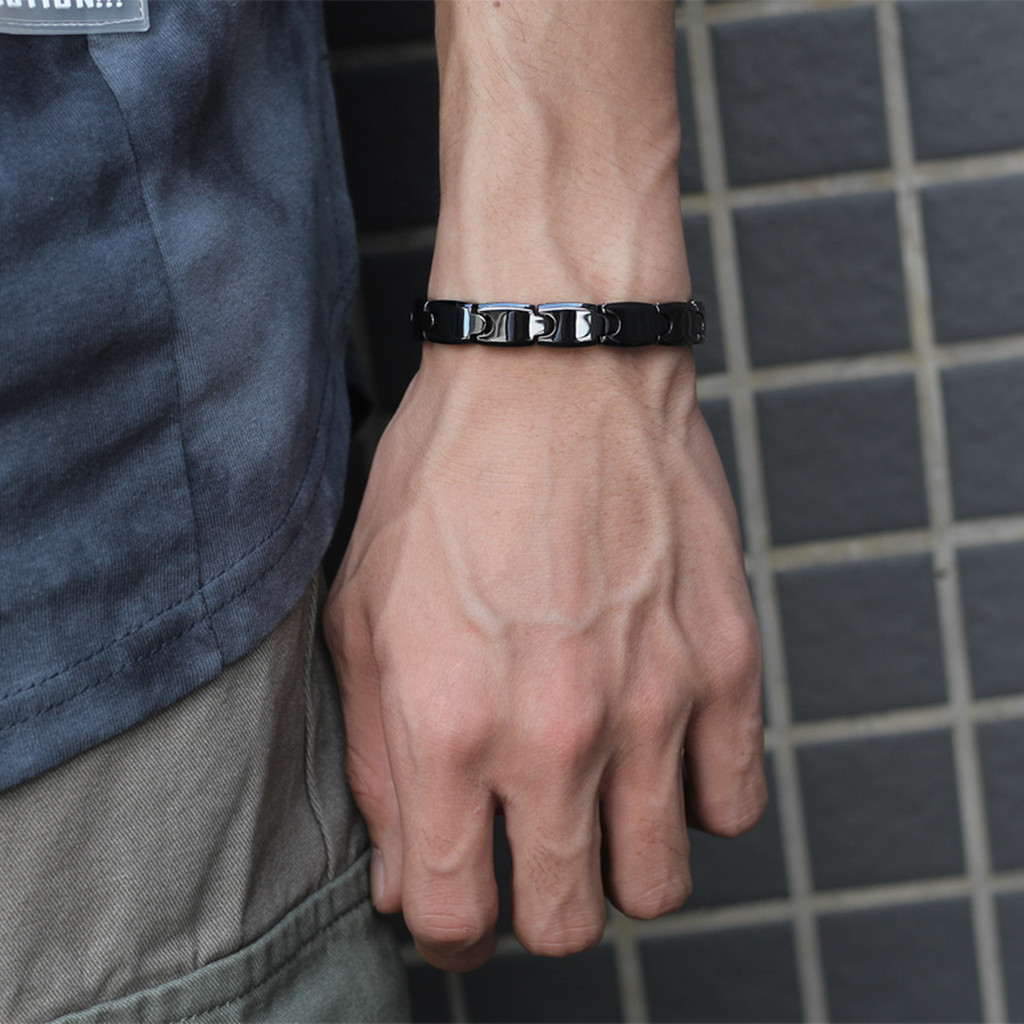 Aradoo Premium Ceramic Hematit - Ceramic Link Bracelet recension och pris