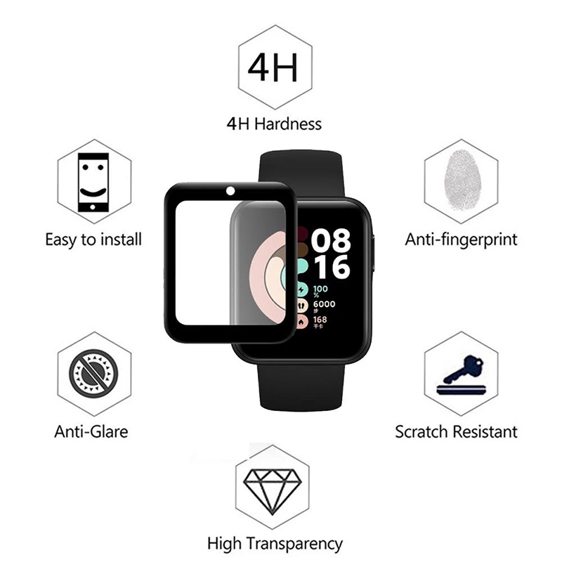 2 Pcs Tempered Glass for Redmi - Xiaomi Smartwatch Accessories recension och pris