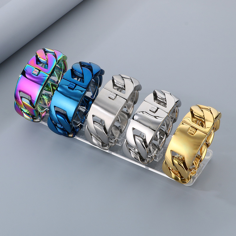 20/26/31MM 316L Stainless Stee - Ceramic Link Bracelet recension och pris