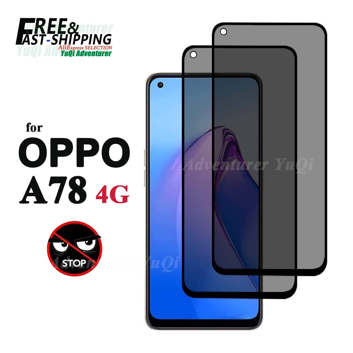 Anti Spy Screen Protector For  - Oppo A78 recension och pris