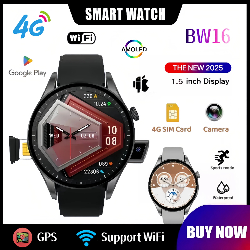 New 4G Smartwatch BW16: WiFi | - Smartwatch Id recension och pris
