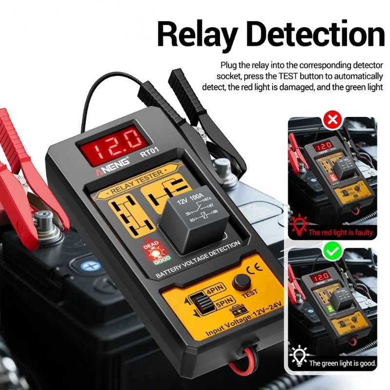 12V 24V Automotive Relay Teste - Smartwatch Universal recension och pris