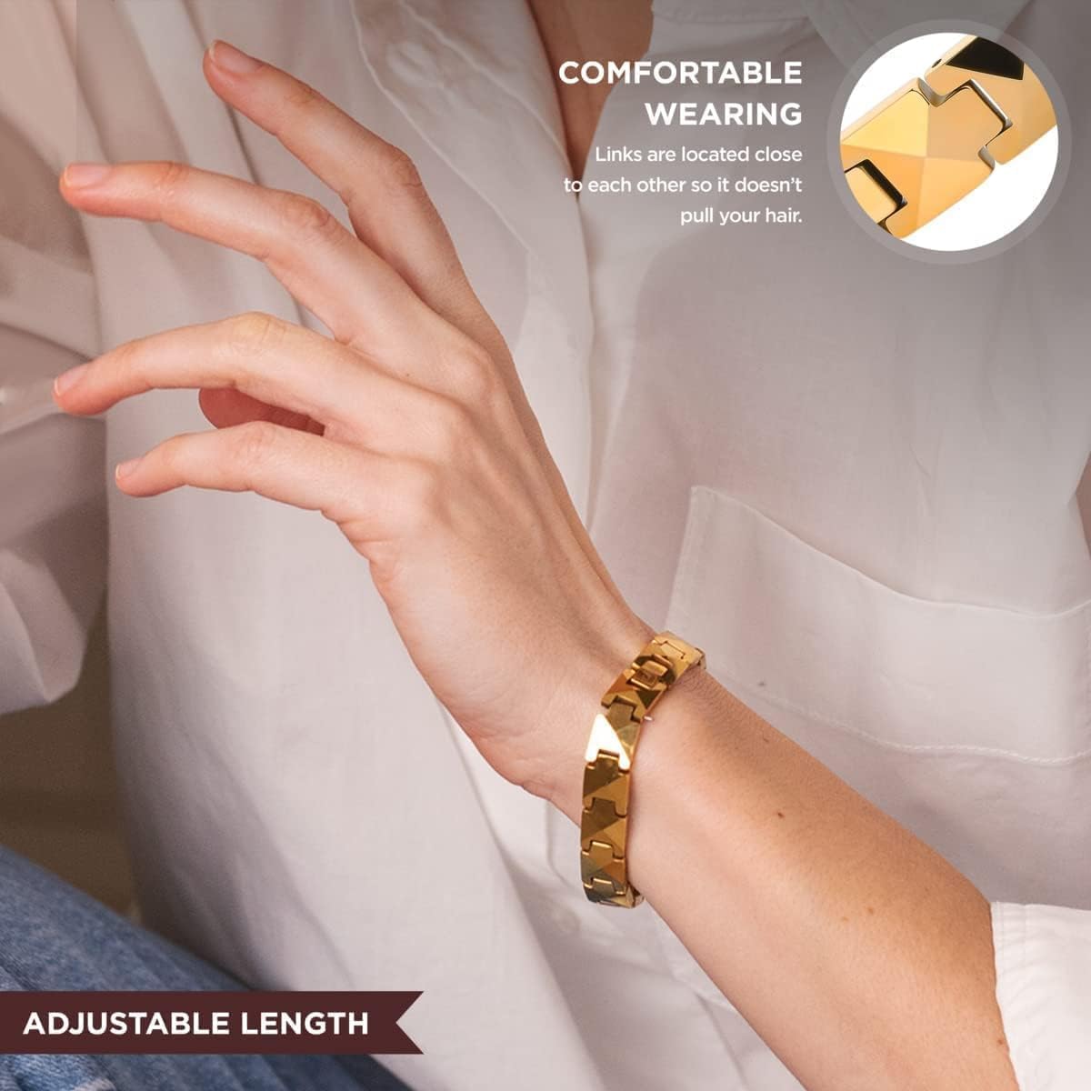 ARADOO Premium Ceramic Bracele - Ceramic Link Bracelet recension och pris