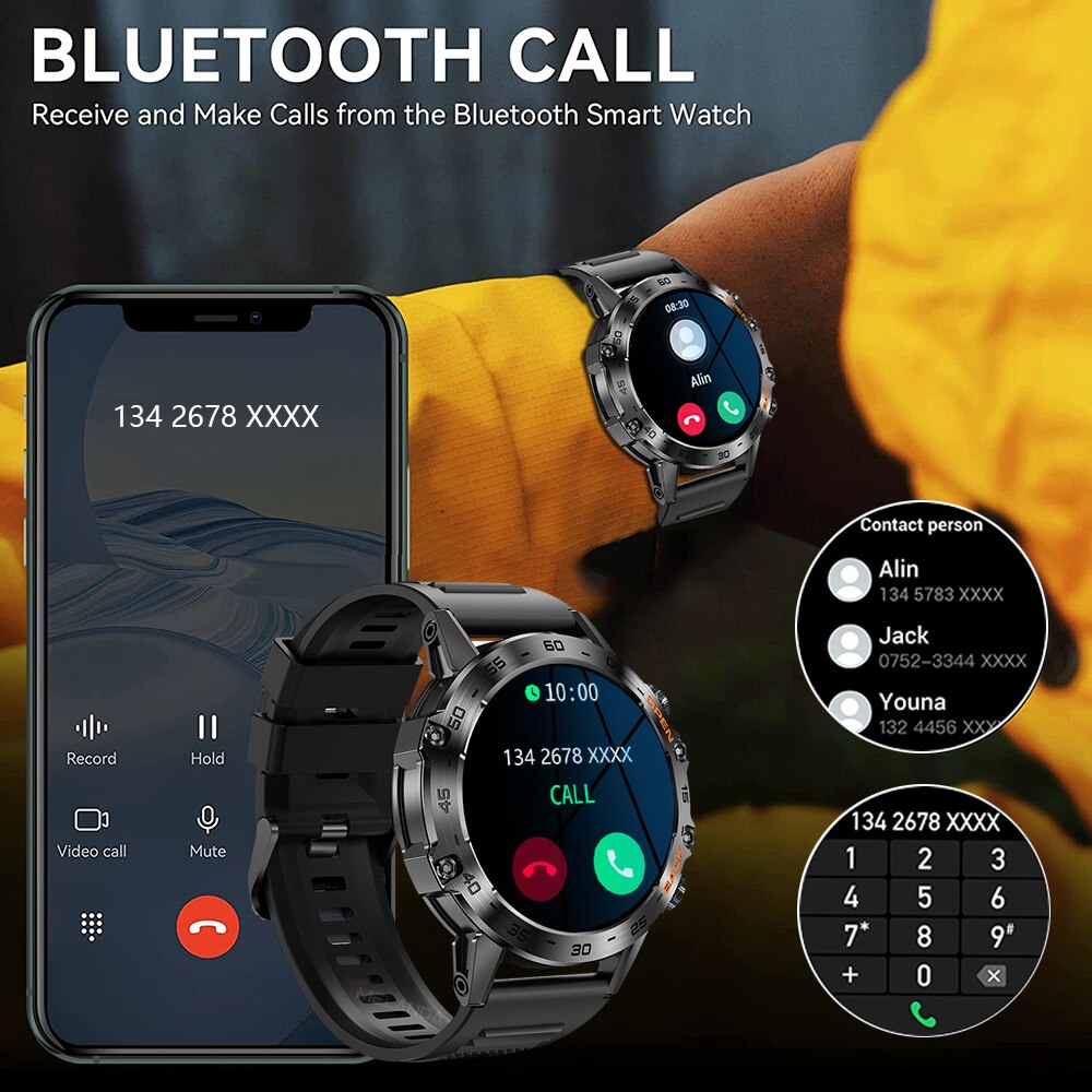MEVADEN Steel 1.39 inch Men Lu - Smartwatch Store recension och pris