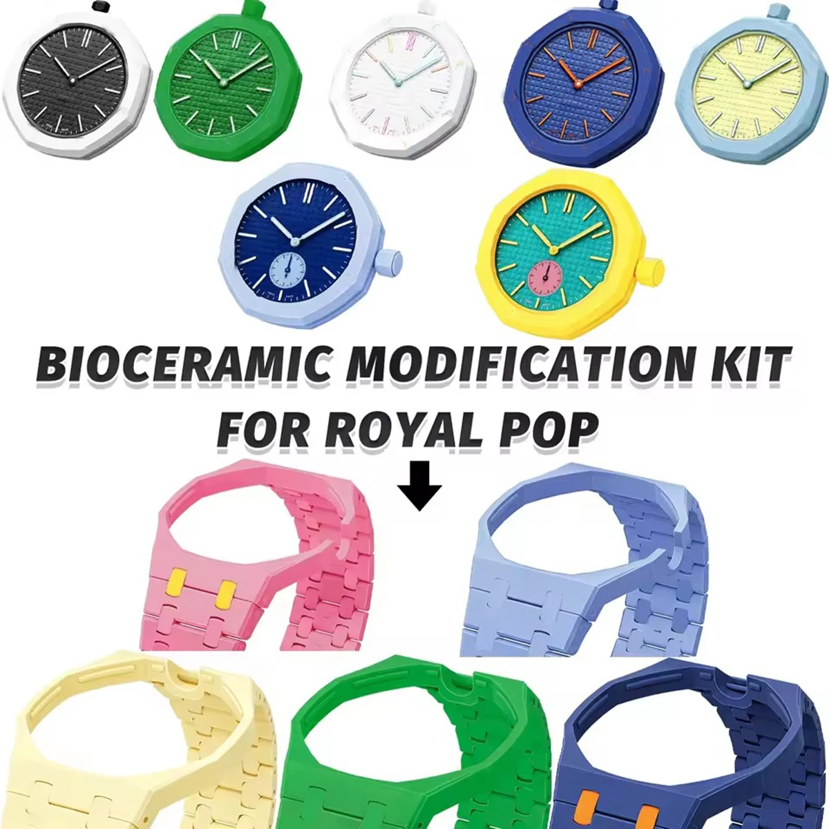 2 in 1 Bioceramic Case+Strap F - Ceramic Link Bracelet recension och pris