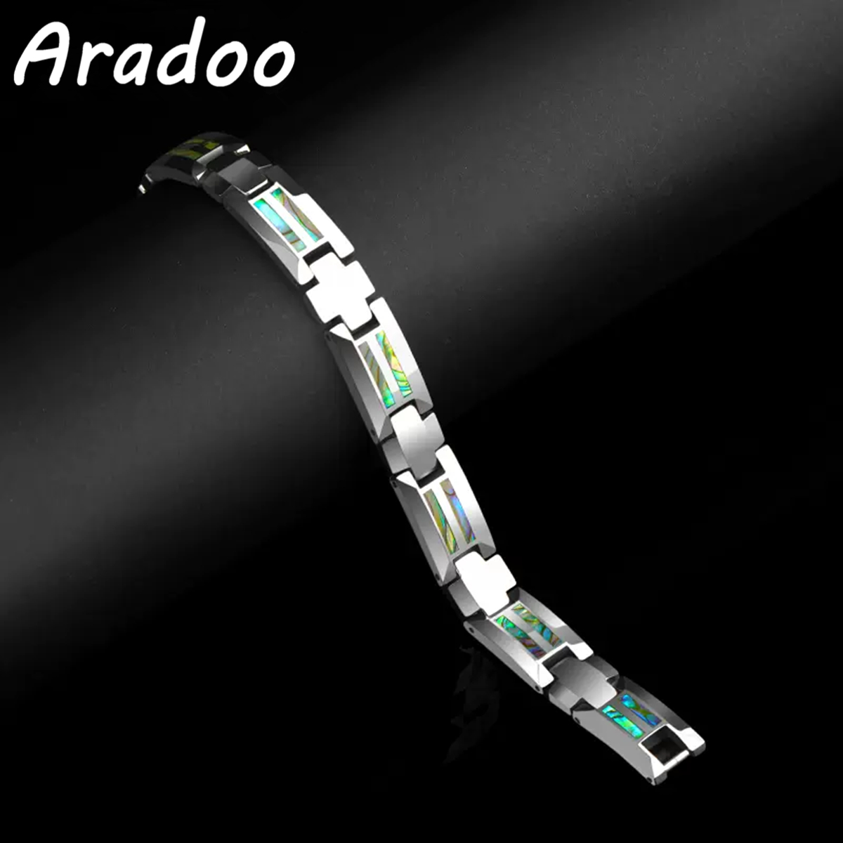 Abalone Shell Tungsten Steel B - Ceramic Link Bracelet recension och pris