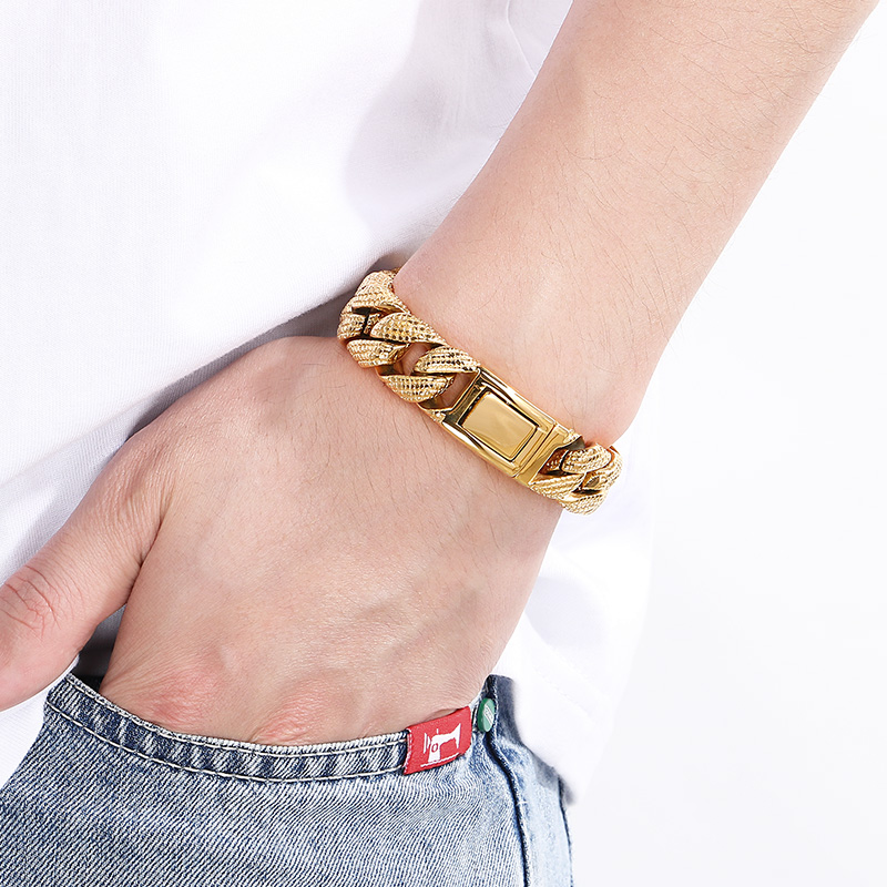 Kalen 19-21cm Long Stainless S - Ceramic Link Bracelet recension och pris