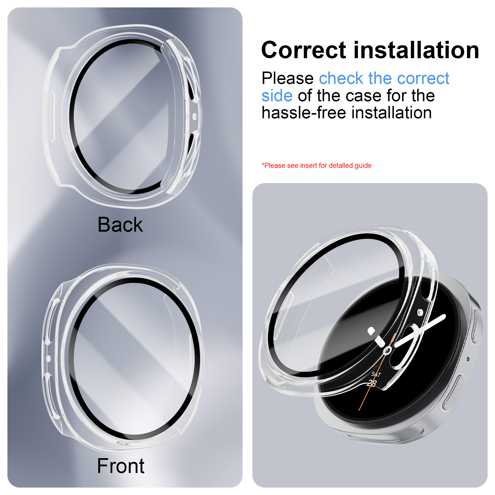 Tempered Glass+PC Case For Sam - Samsung Smartwatch Accessories recension och pris