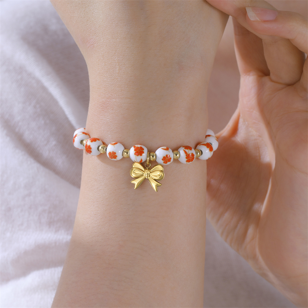 Colorful Ceramic Bead Bracelet - Ceramic Link Bracelet recension och pris