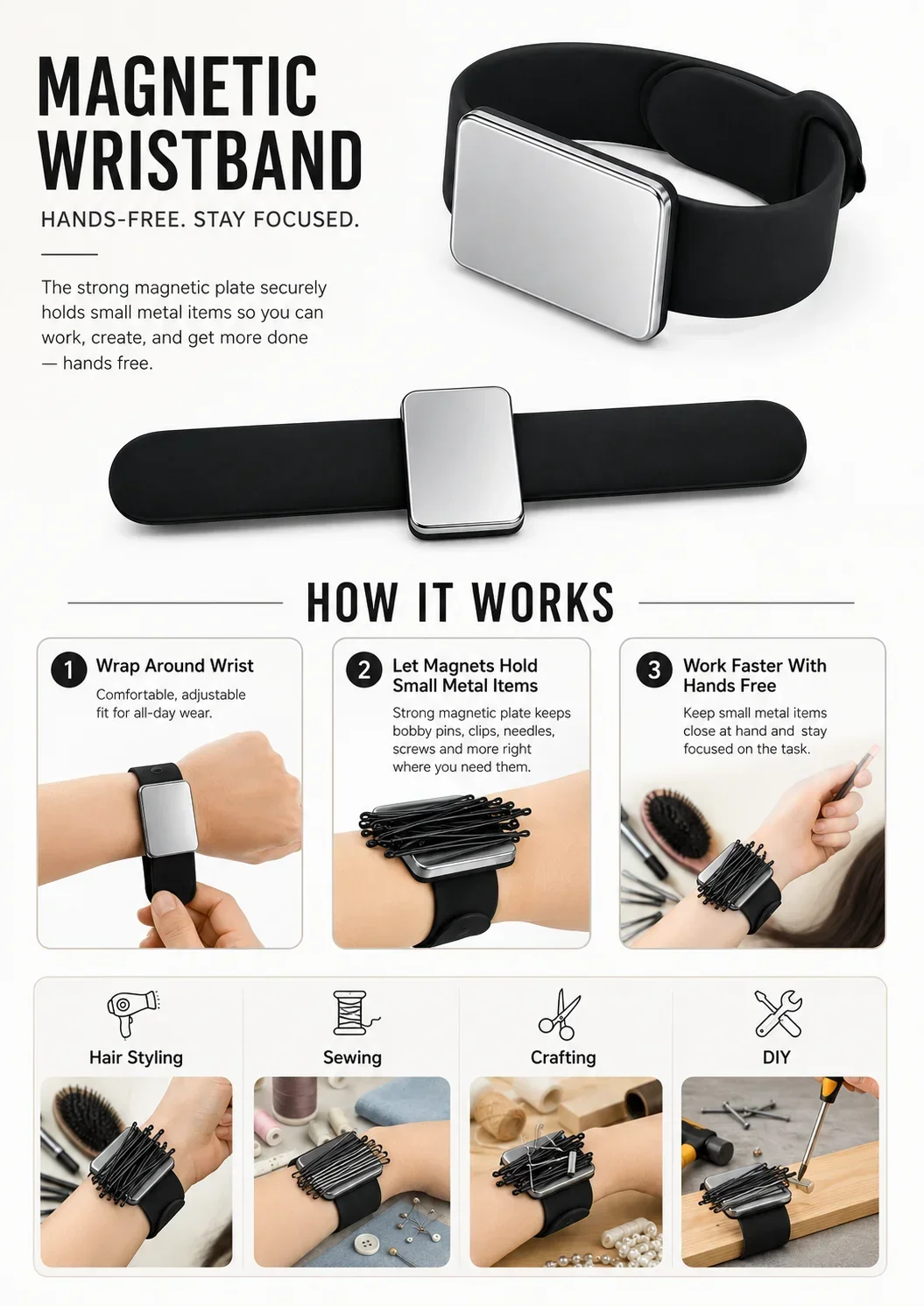 Magnetic Bracelet Watch Band,  - Smartwatch Straps & Accessories recension och pris