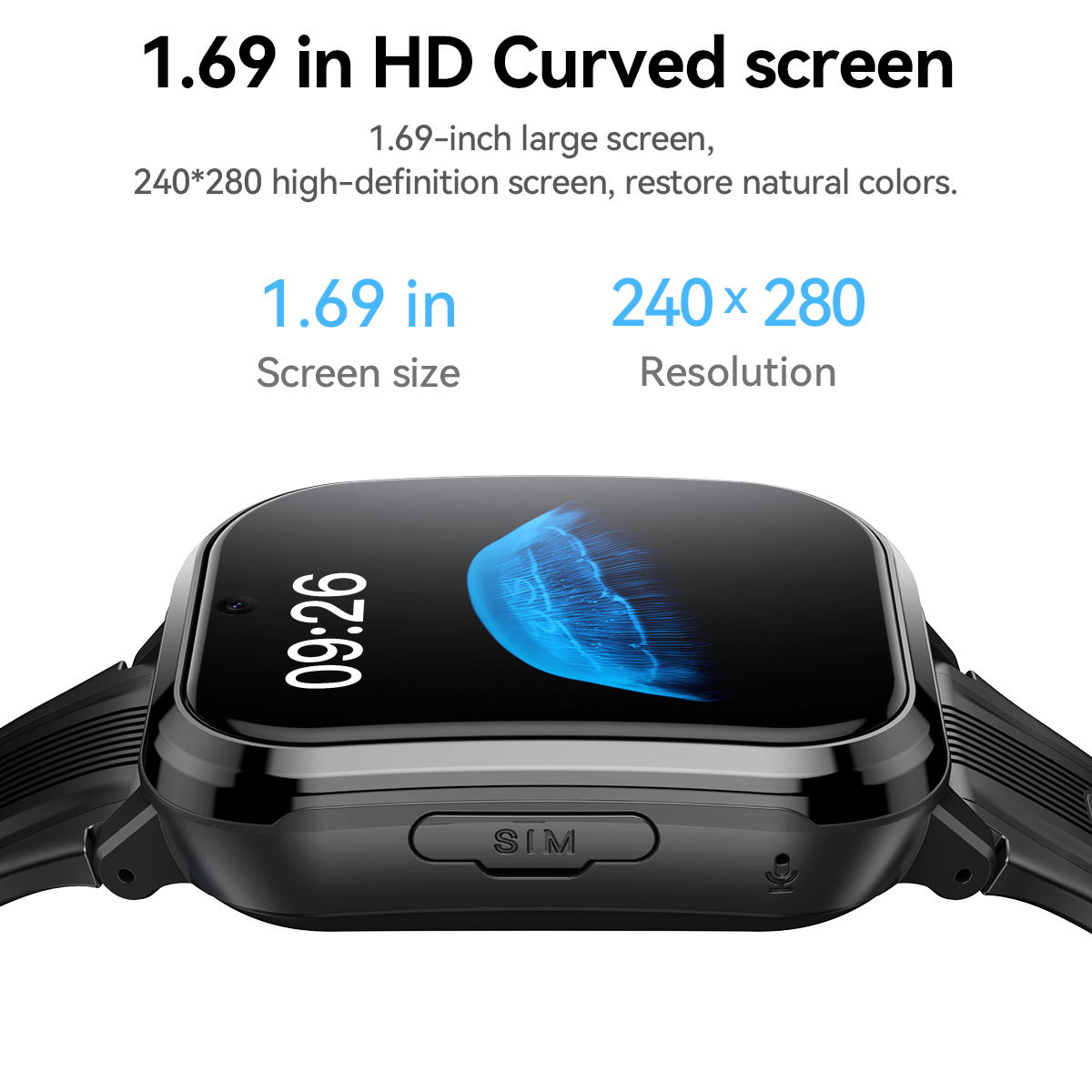 HOCO Y108 1.69inch HD LCD Curv - Smartwatch Id recension och pris